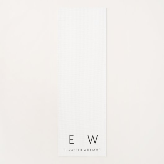 Klassieke Elegante Moderne Minimalistische Monogra Yogamat (Voorkant)