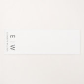 Klassieke Elegante Moderne Minimalistische Monogra Yogamat (Voorkant (horizontaal))