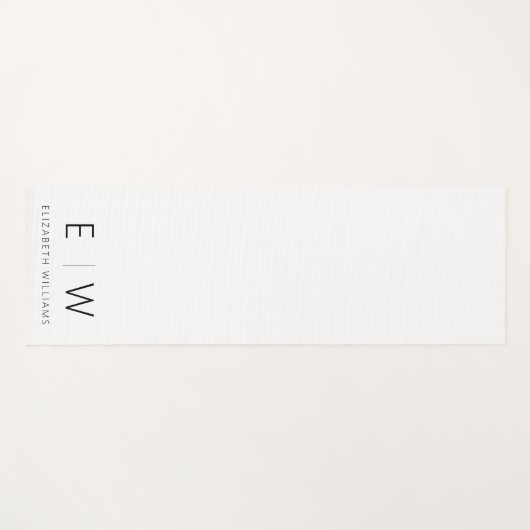Klassieke Elegante Moderne Minimalistische Monogra Yogamat (Voorkant (horizontaal))