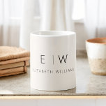Klassieke Elegante Neutrale Minimalistische Monogr Koffiemok<br><div class="desc">Verhoog je ochtendroutine met onze Black and Neutral Modern Minimalist Monogram Name Coffee Mok. Deze strakke en stijlvolle mok brengt een vleugje eigentijdse elegantie in uw dagelijkse koffieritueel. Het is gemaakt met kwaliteit in het achterhoofd en heeft een minimalistisch design in klassiek zwart en neutraal waardoor het een veelzijdige aanvulling...</div>