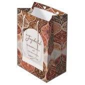 Klassieke Elegante Nikkah Islamitische Trouw Dank  Medium Cadeauzakje (Voorkant Gekanteld)