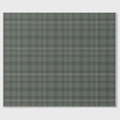 Klassieke Elegante Olijfgroene Tartan Plaid Gift W Cadeaupapier (Vlak)