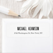 Klassieke Elegante Plain Eenvoudige Witte Minimali Etiket (Insitu)