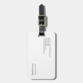 Klassieke elegante platenmakerij bagagelabel (Voorkant verticaal)