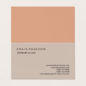 Klassieke elegante platenmakerij visitekaartje (Buitenkant ongevouwen)