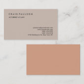 Klassieke elegante platenmakerij visitekaartje (Voorkant / Achterkant)