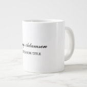 Klassieke elegante platte eenvoudige minimalist grote koffiekop (Voorkant rechts)