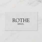 Klassieke elegante professionele tapes grijs visitekaartje (Voorkant)