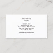 Klassieke elegante professionele tapes grijs visitekaartje (Achterkant)