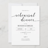 Klassieke elegante repetitie binnenuitnodiging kaart (Voorkant)