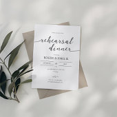 Klassieke elegante repetitie binnenuitnodiging kaart