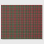 Klassieke elegante rode plaid tartan kerstcadeau cadeaupapier (Vlak)