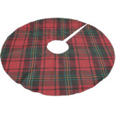 Klassieke Elegante Rode Tartan Kerstvakantie Kerstboom Rok (Gekanteld)
