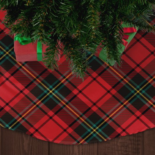 Klassieke Elegante Rode Tartan Kerstvakantie Kerstboom Rok