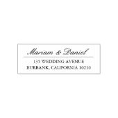 Klassieke Elegante Script Eenvoudige Namen Retoura Zelfinktende Stempel (Design)