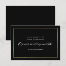 Klassieke Elegante Script Gouden Trouwwebsite