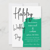 Klassieke Elegante Script huwelijksuitnodiging Kaart (Voorkant)