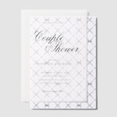 Klassieke Elegante Script Koppel Bruisfeest Vellum Uitnodigingen (Offset (Uitnodiging))