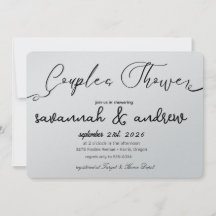 Klassieke Elegante Script Koppels Bruiloft Uitnodi