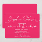 Klassieke Elegante Script Koppels Bruiloft Uitnodi Kaart (Voorkant / Achterkant)