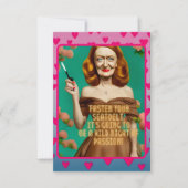 Klassieke Elegante Script | Mooie Vrouw Grappig Ci Kaart (Voorkant)