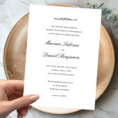 Klassieke Elegante Script Simpele Namen Moslim Huw Kaart