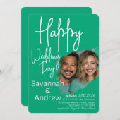 Klassieke Elegante Script trouw uitnodiging (Voorkant / Achterkant)