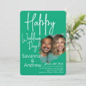 Klassieke Elegante Script trouw uitnodiging (Staand voorkant)