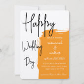 Klassieke Elegante Script trouwuitnodiging Kaart (Voorkant)
