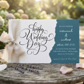 Klassieke Elegante Script trouwuitnodiging Kaart