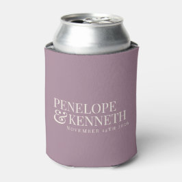 Klassieke Elegante Stof Purple Aangepaste Trouw Na Blikjeskoeler