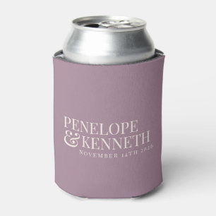 Klassieke Elegante Stof Purple Aangepaste Trouw Na Blikjeskoeler