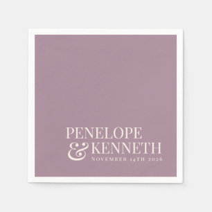 Klassieke Elegante Stof Purple Aangepaste Trouw Na Servet