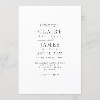 Klassieke elegante tekst Sjabloon Kaart