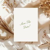 Klassieke Elegante Tijdloze Huwelijk Save The Date