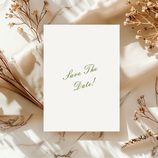 Klassieke Elegante Tijdloze Huwelijk Save The Date