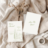 Klassieke Elegante Tijdloze Huwelijk Save The Date