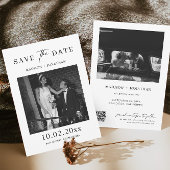 Klassieke Elegante Trouwen Save the Date Foto Kaart