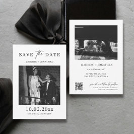 Klassieke Elegante Trouwen Save the Date Foto Kaart