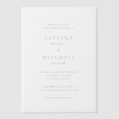 Klassieke Elegante Trouwkaart Save the Date Vellum Uitnodigingen (Voorkant)
