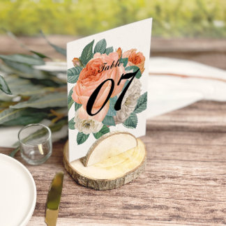 Klassieke Elegante Typografie Trouwtafelnummers