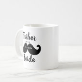Klassieke Elegante Vader van de Bruid Mustache Koffiemok (Voorkant links)