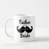 Klassieke Elegante Vader van de Bruid Mustache Koffiemok (Links)