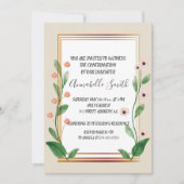 Klassieke & Elegante Verfijnde BEVESTIGING Kaart (Voorkant)