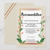 Klassieke & Elegante Verfijnde huisvestingsbijlage Kaart (Voorkant / Achterkant)