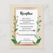 Klassieke & Elegante Verfijnde ontvangstkaart Aankondigingskaart (Voorkant)