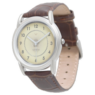 Klassieke Elegante Warme Gouden Wijzerplaat Bruine Horloge