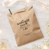 Klassieke Elegante Zwart Midnight Snack Bruiloft T Bedankzakje (Geknipt)