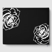 Klassieke Elegante Zwart & Wit Huwelijk Gastenboek (Achterkant)