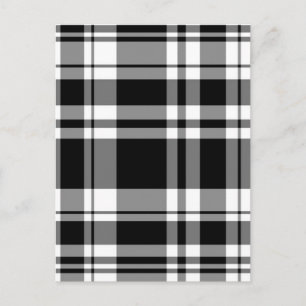 Klassieke elegante zwart-wit plakken briefkaart